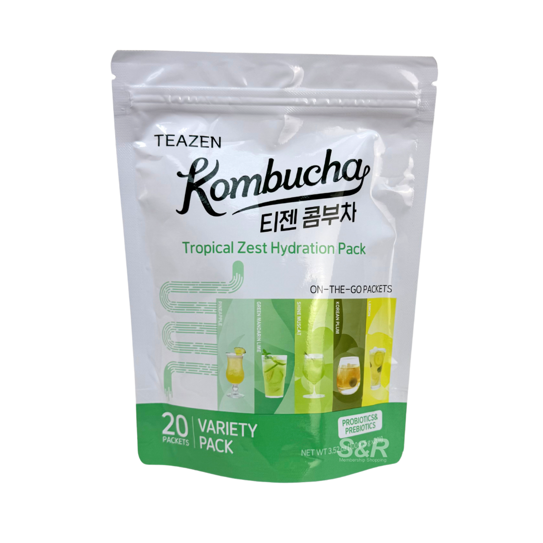 Teazen Kombucha Tropical Zest Hydration Pack 20 packets